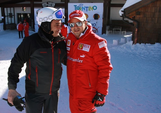 Felipe Massa και Δ.Δ. τα λένε πριν τον αγώνα του σκι
